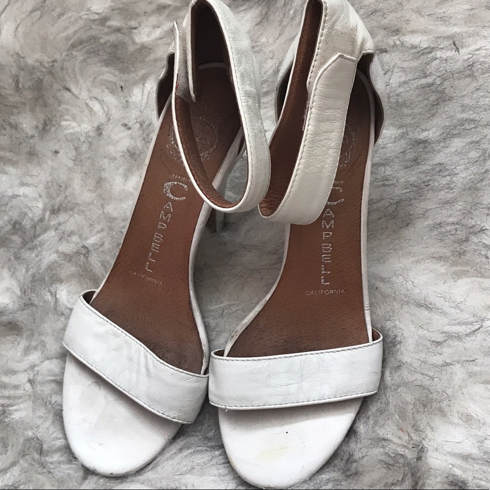 Jeffrey Campbell White Leather Heels